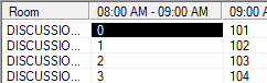 A single slot shown in black after being excluded