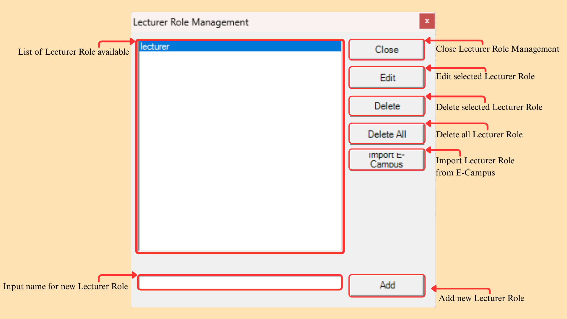 Lecturer Role Management