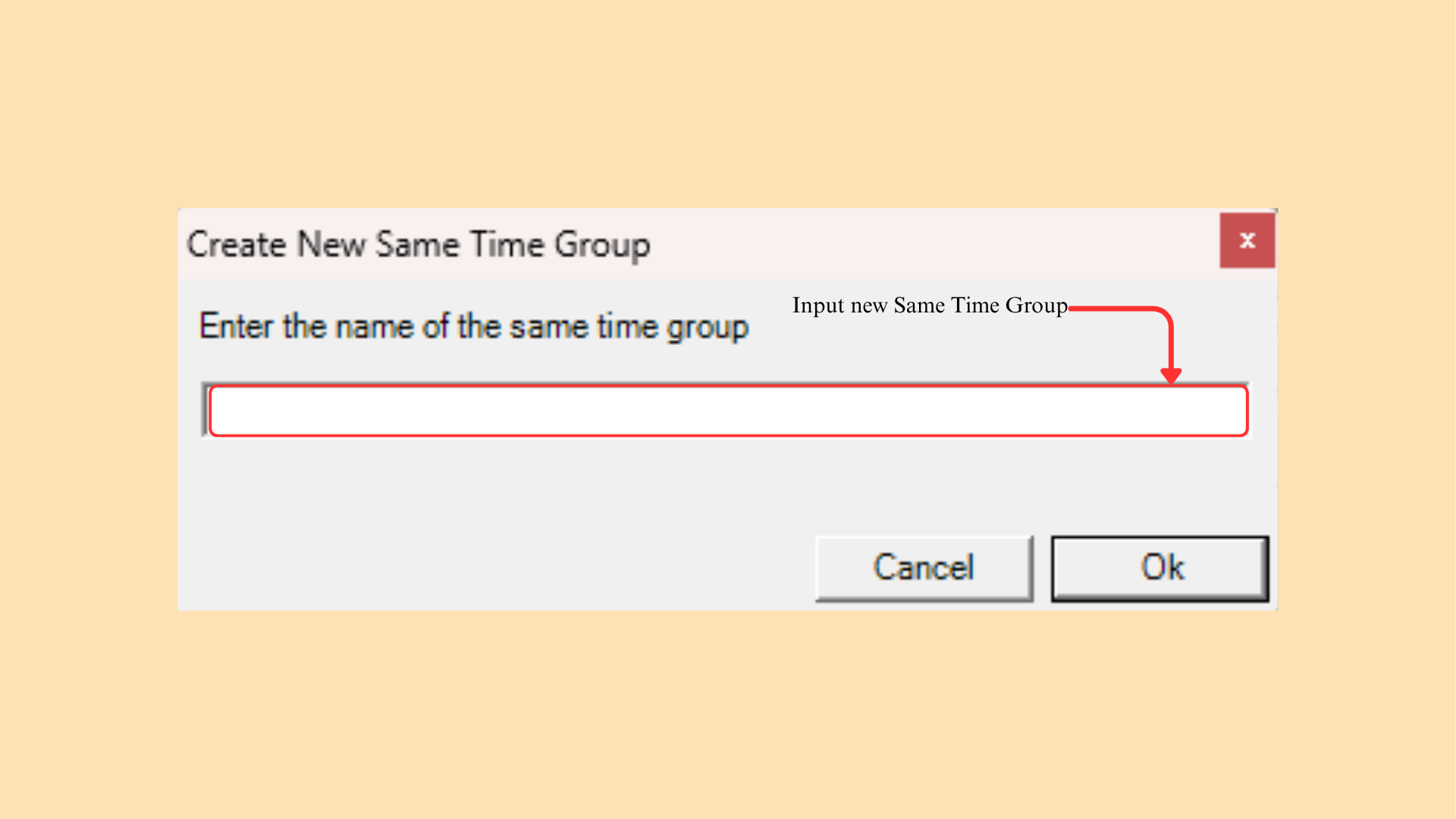 Create Same Time Group
