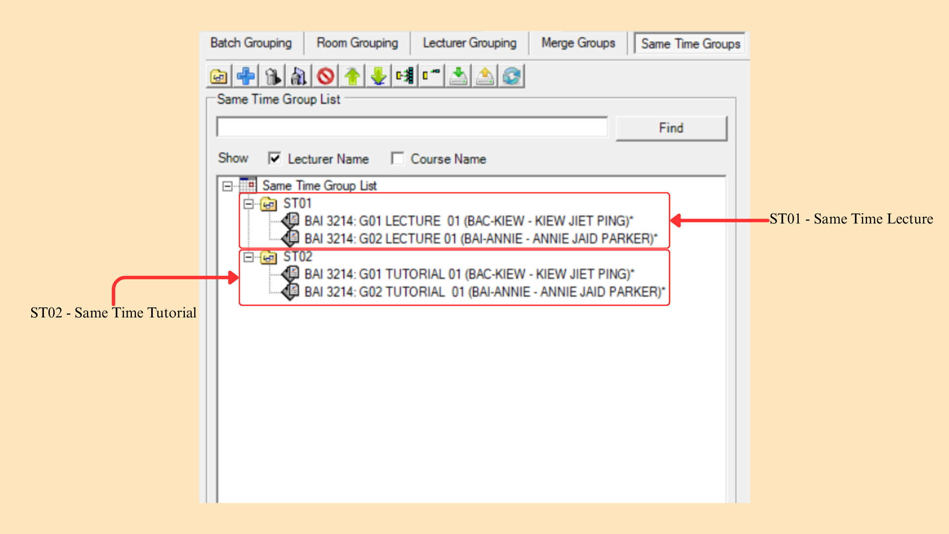 Same Time Groups