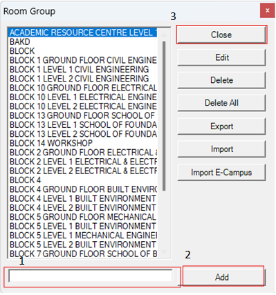 Add Room Group