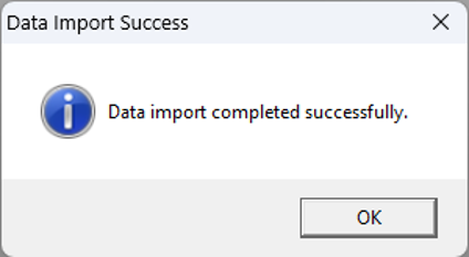 Success Pop-up message