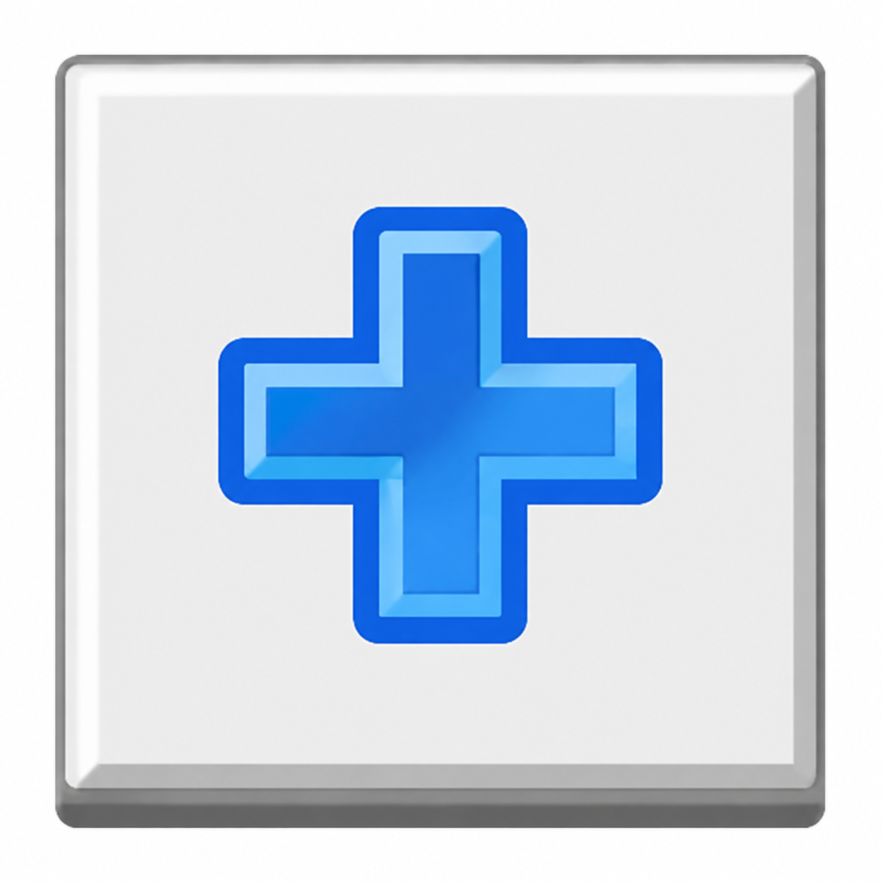 Blue plus icon