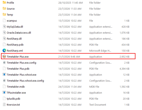 Main Executable File