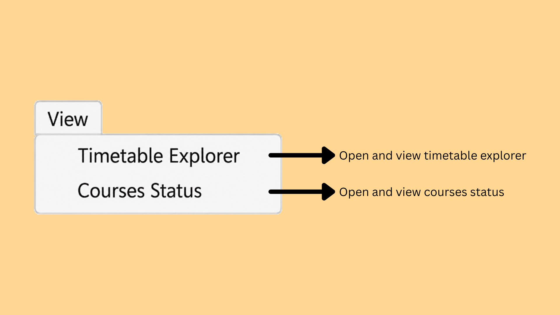 View menu options
