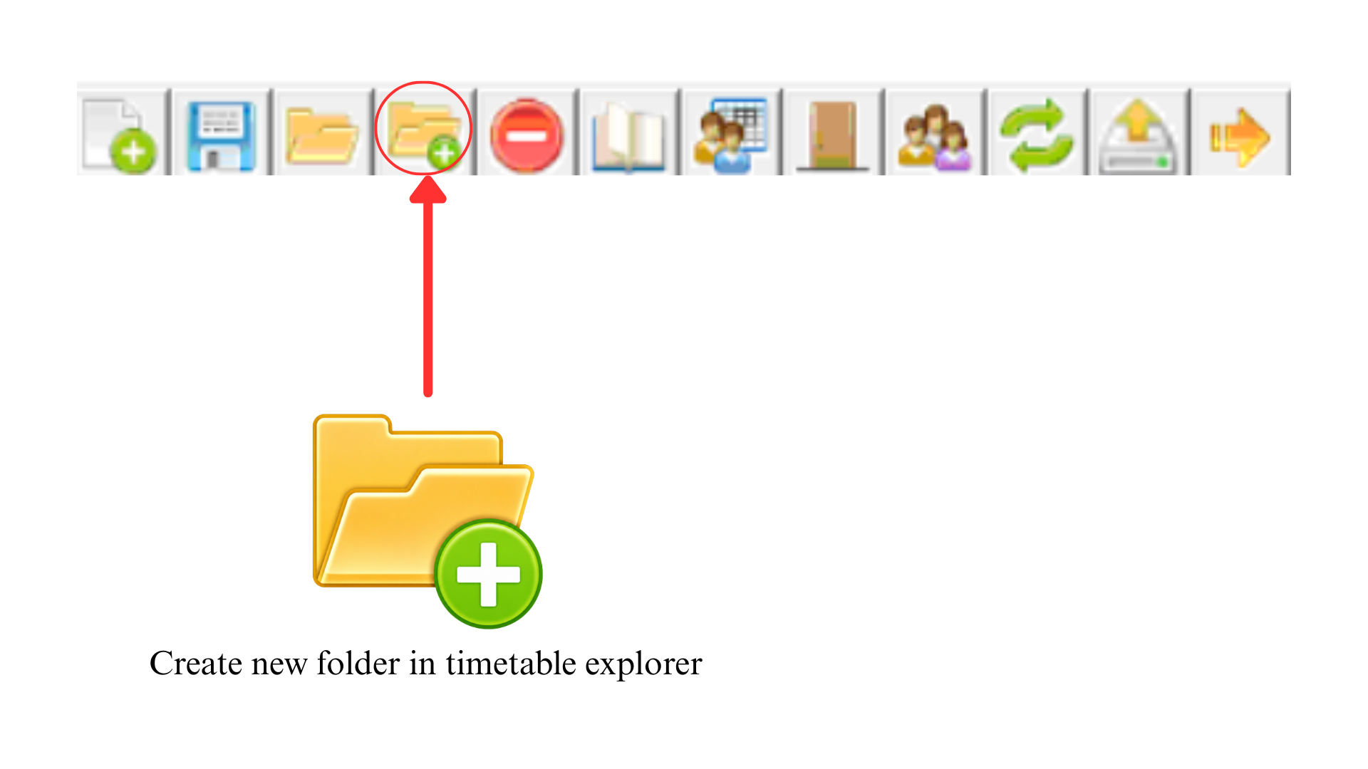 New Folder icon in save window