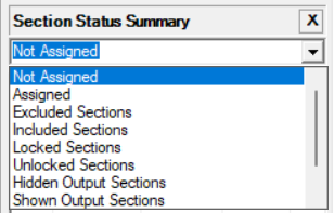 Data and status panels