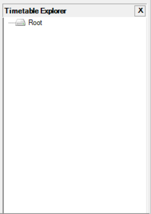 Timetable Explorer panel