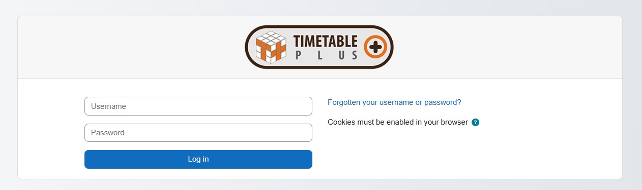 e-Campus Login Page with username and password fields