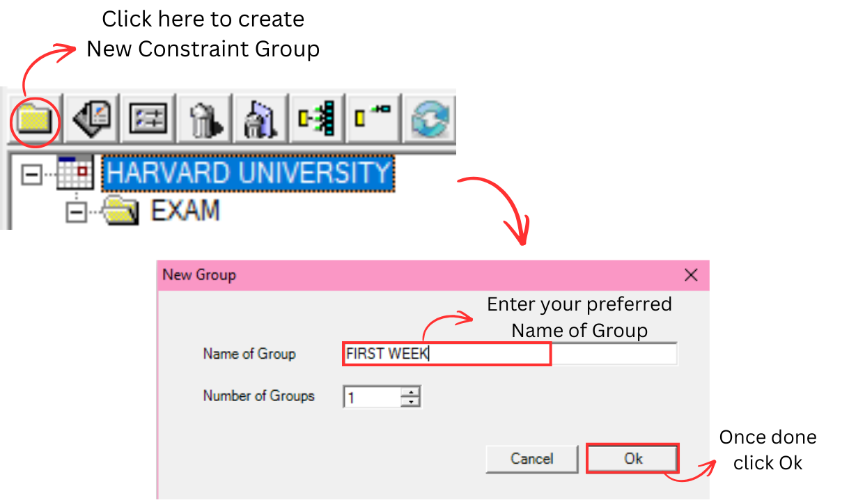 Create New Group in Constraints Tree