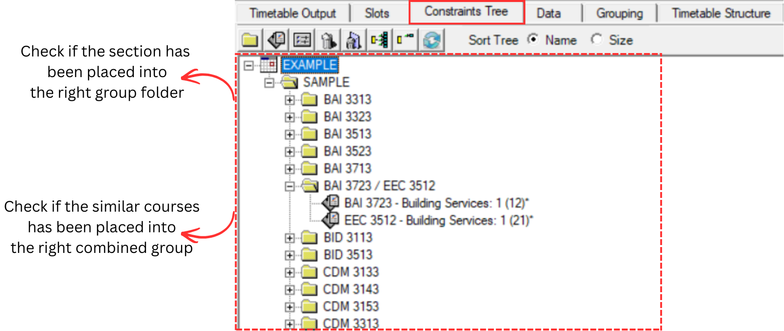 Constraint Tree Analyzation
