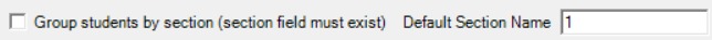Default Section Name Appear
