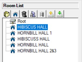 Room deleted from list