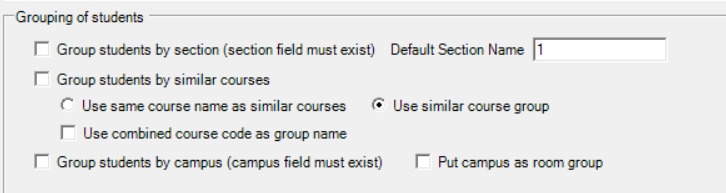 Grouping of Students