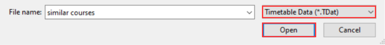 Select file and click Open