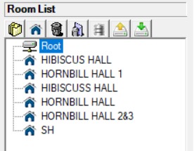 List of rooms after adding new room