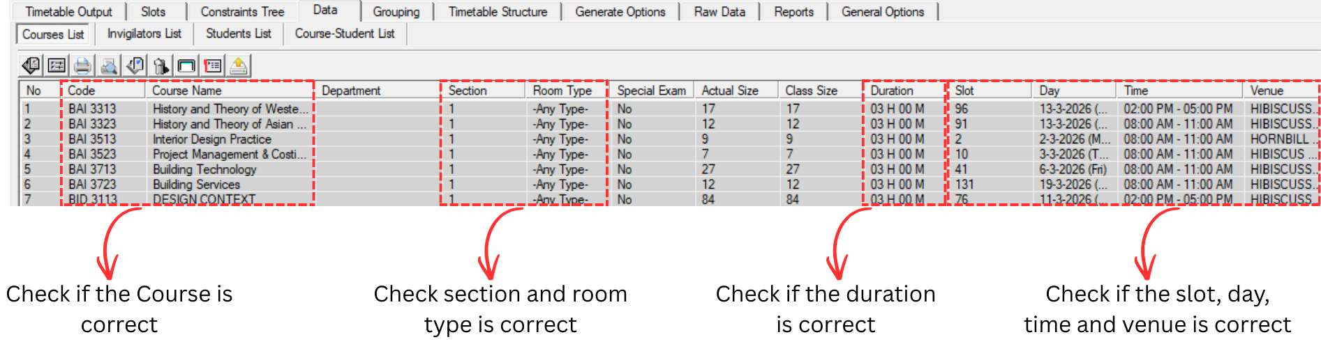 Course List Analyzation