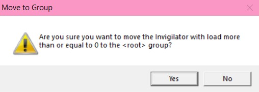 Move to Group confirmation dialog