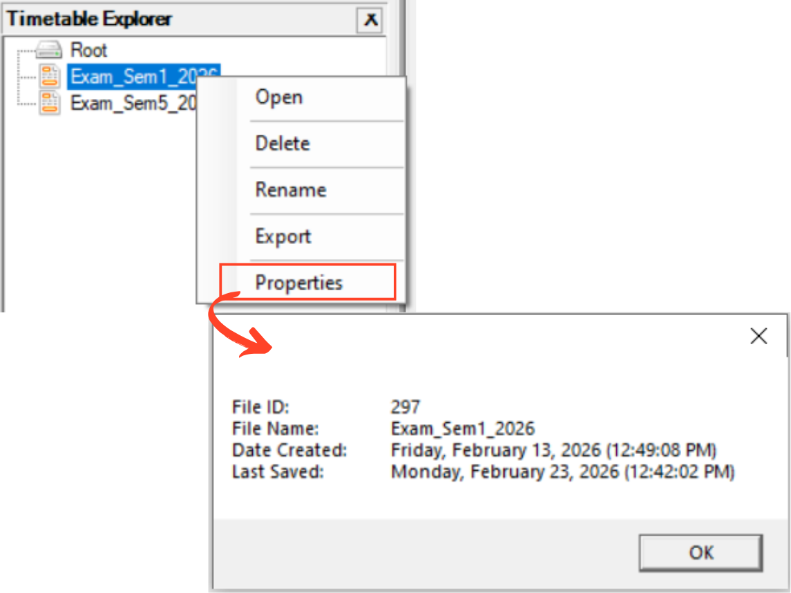 Project Properties window