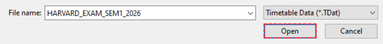 Open Timetable Data file
